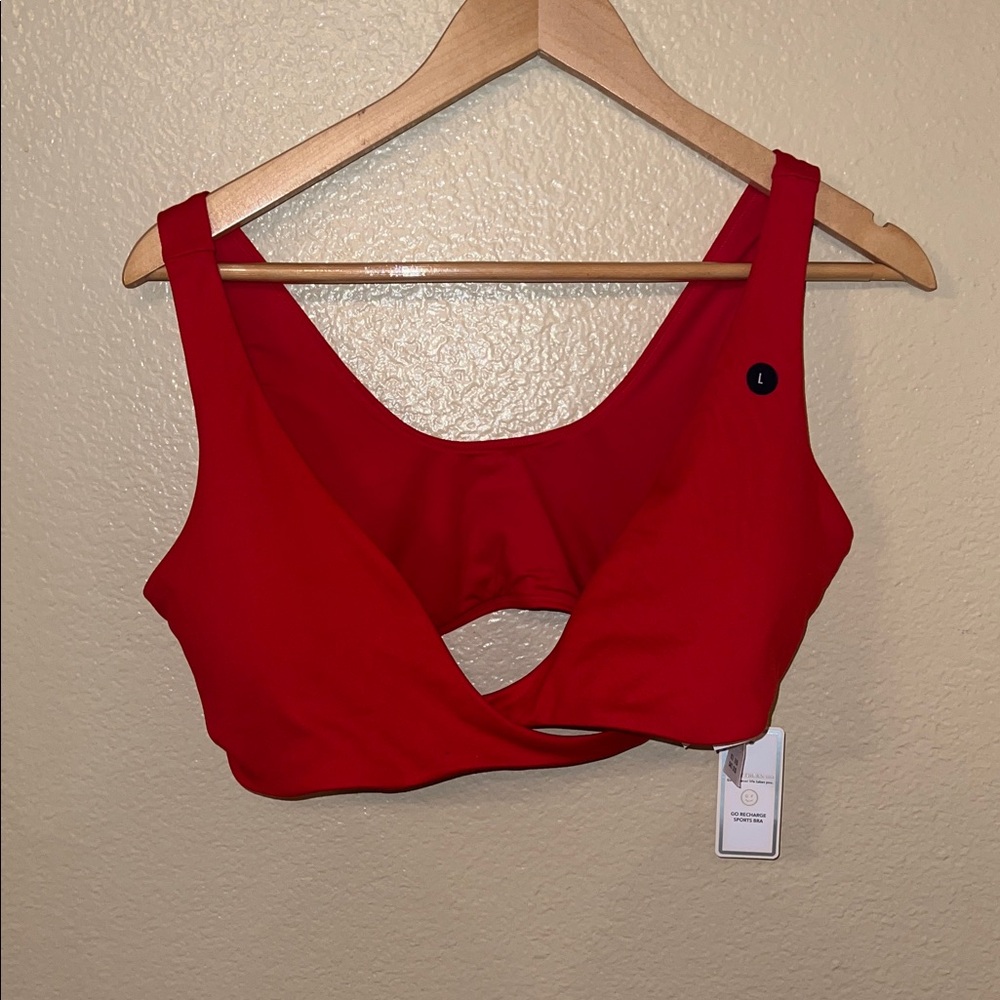 Gilly Hicks Vibrant Red Sports Bra